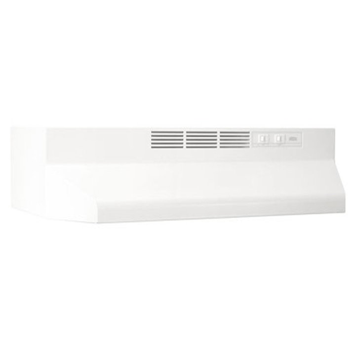 Broan Nutone 41000 Series 190 Cubic Feet Per Minute CFM Ductless Under Range Hood with